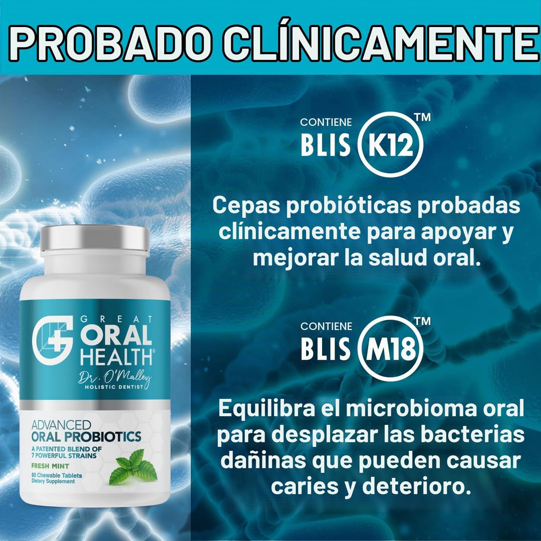 Probióticos orales para tratamiento bucal para el mal aliento para...