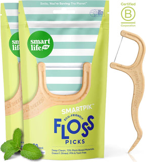 SmartLifeco Púas de hilo dental ecológicas (100 unidades) \u2013 Hi...
