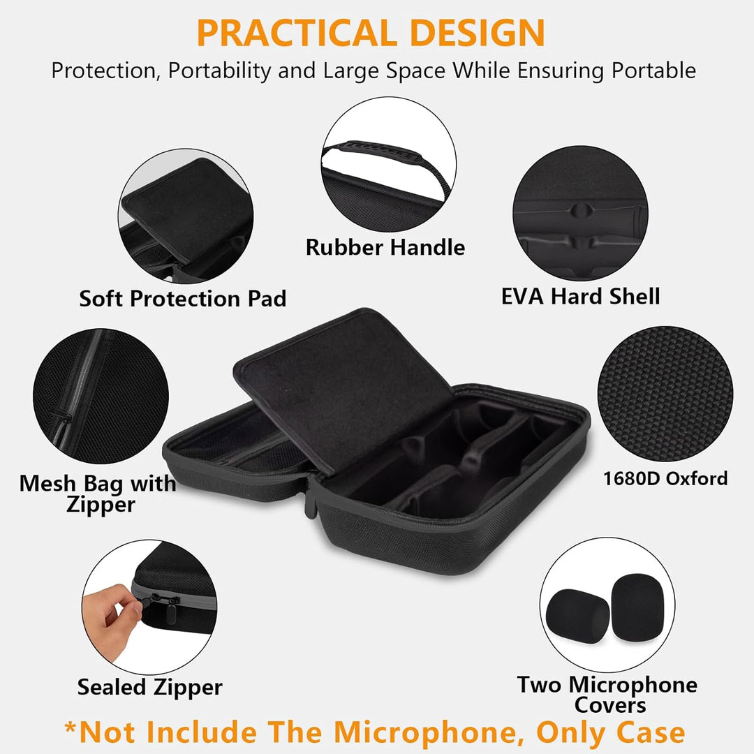Funda de micrófono inalámbrico compatible con el sistema de dos mic...