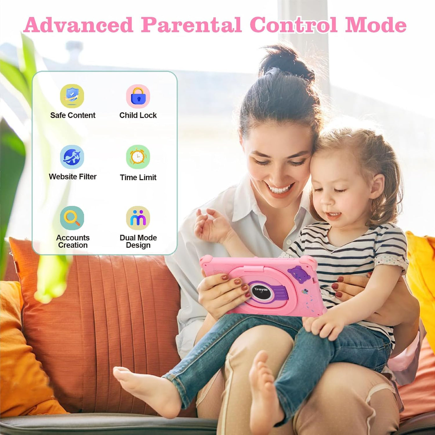 Tablet para niños de Trayoo, tabletas de 7 pulgadas para niños, tab...