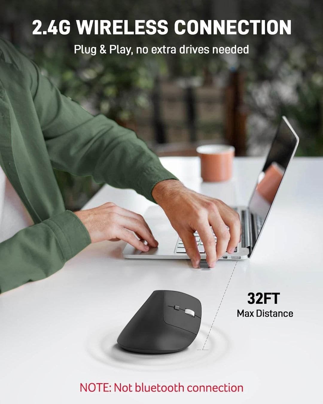Acer Ratón Ergonómico Inalámbrico, Ratón Vertical con DPI Ajustable...