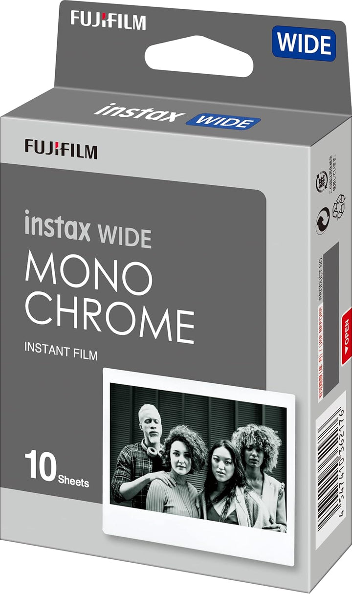 Fujifilm Película monocromática ancha Instax - 10 exposiciones (paq...