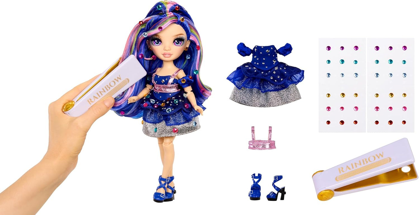 Muñecas de moda Rainbow High - Genevieve Bleue con
