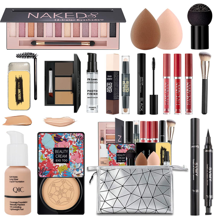 Kit de maquillaje todo en uno para mujeres, kit completo, set de re...