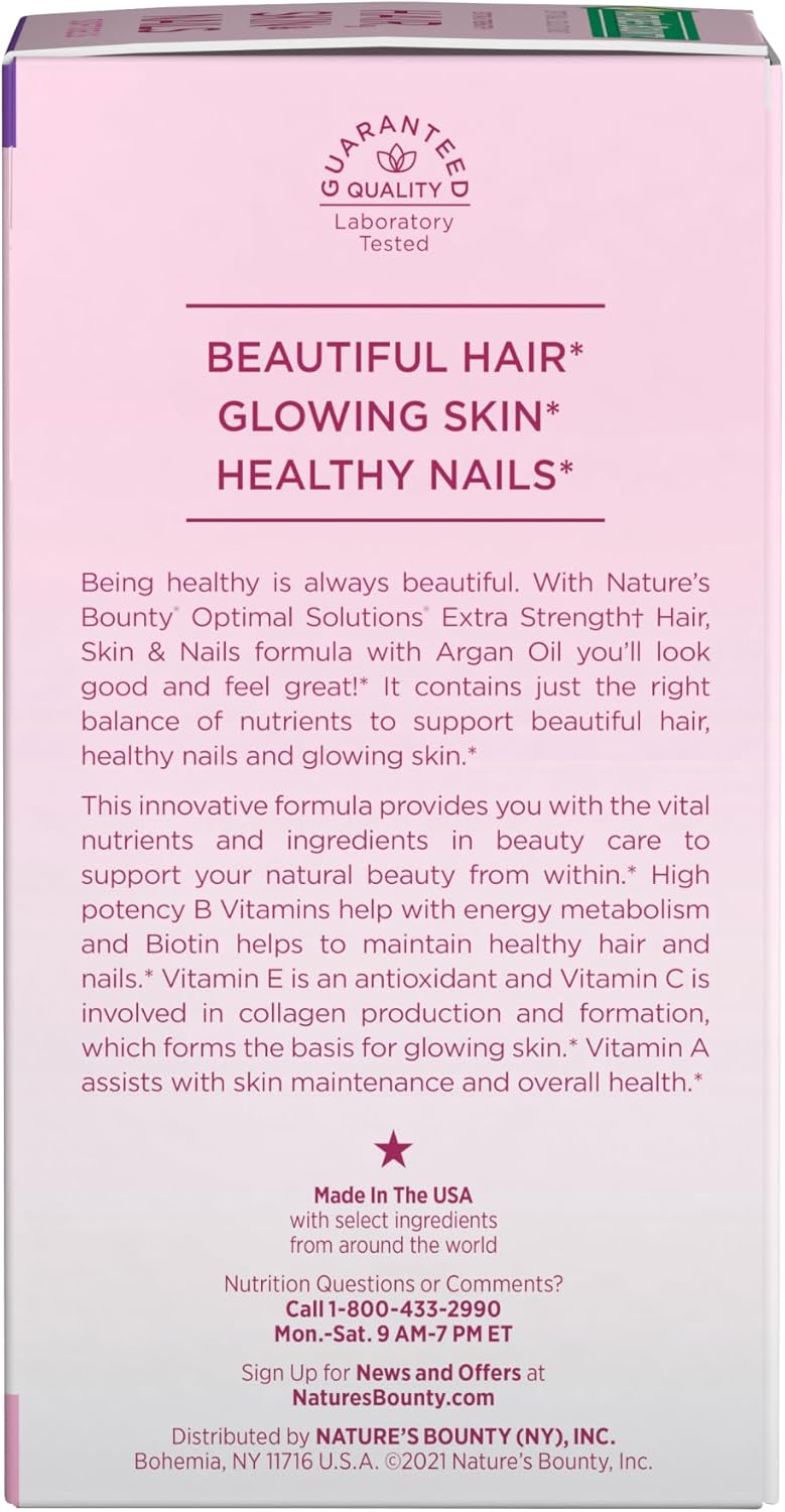 Nature's Bounty Cabello, Piel y Uñas Avanzado, Suplemento Vitam...