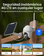 REOLINK Cámaras de seguridad solares 4K al aire libre, cámara celular 4G