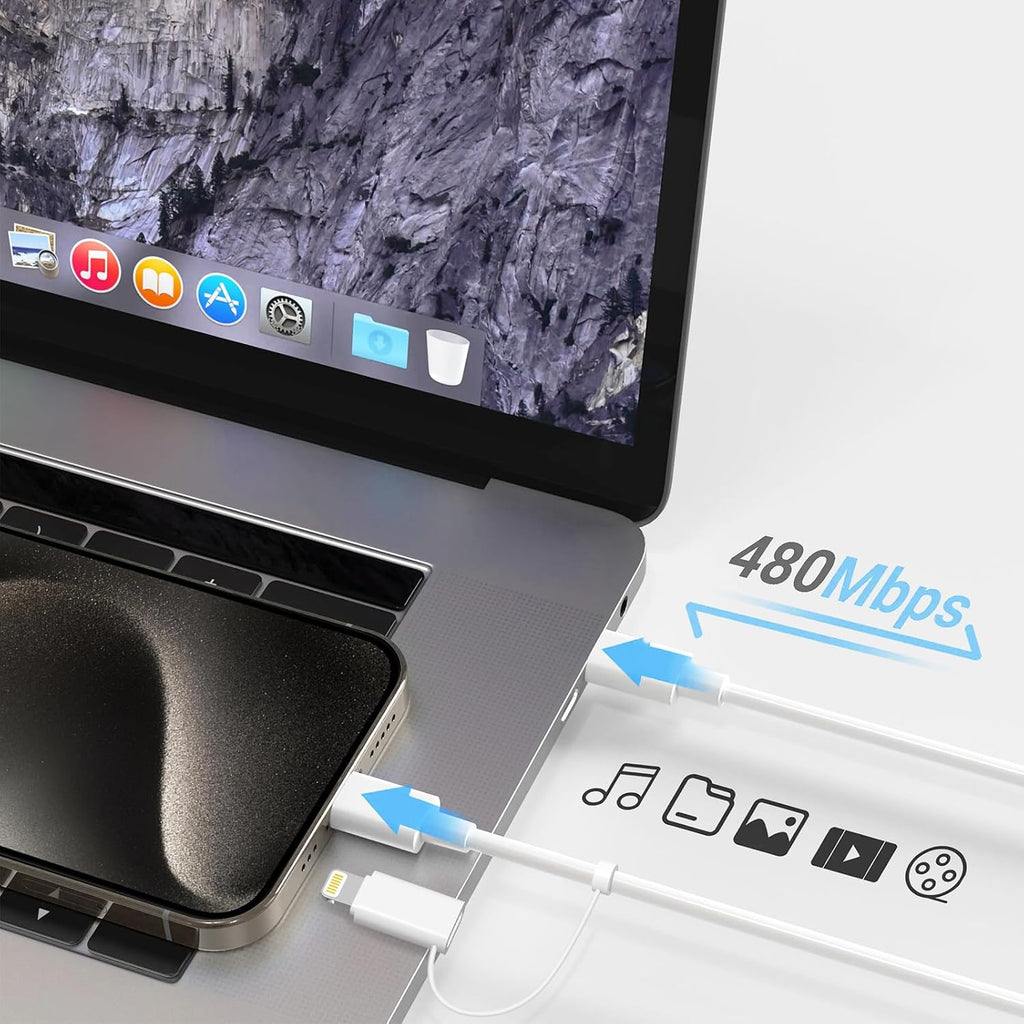 Cargador de carga rápida para iPhone 17, 16, 15, paquete de 3 cargadores USB C, cable Lightning de 6 pies y cable USB C tipo C para iPhone 17/17 Plus/17 Pro Max/Air/16/16 Plus/16 Max/15 Pro Max/14 Max/iPad