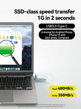 MOVE SPEED Unidad Flash de Estado Sólido de 512GB, Unidad USB Tipo...