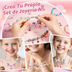 BLmukce Kit de creación de amistad para niñas, kit de fabricación de pulseras de cuentas de joyería para niños de 8 a 12 años, kit de manualidades de collar de dijes, regalos de cumpleaños de Navidad