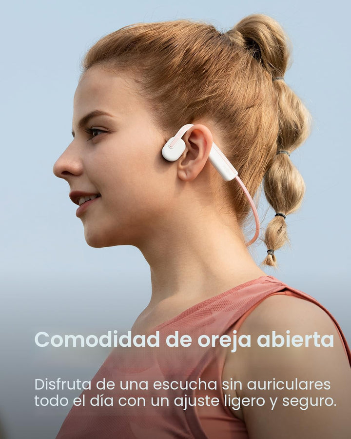 SHOKZ OpenMove - Auriculares deportivos Bluetooth de oreja abierta,...