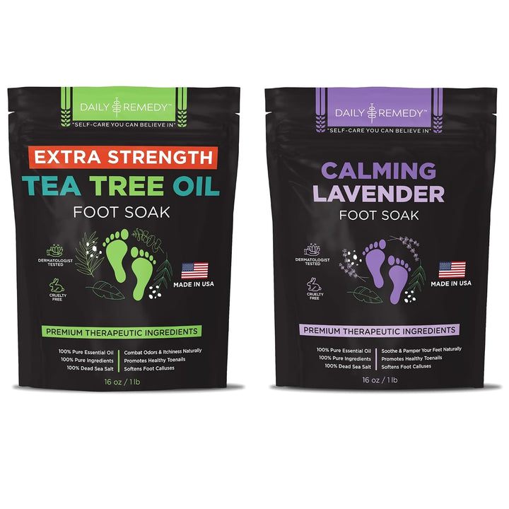 DAILY REMEDY Extra Strength - Juego de aceite de árbol de té y lava...