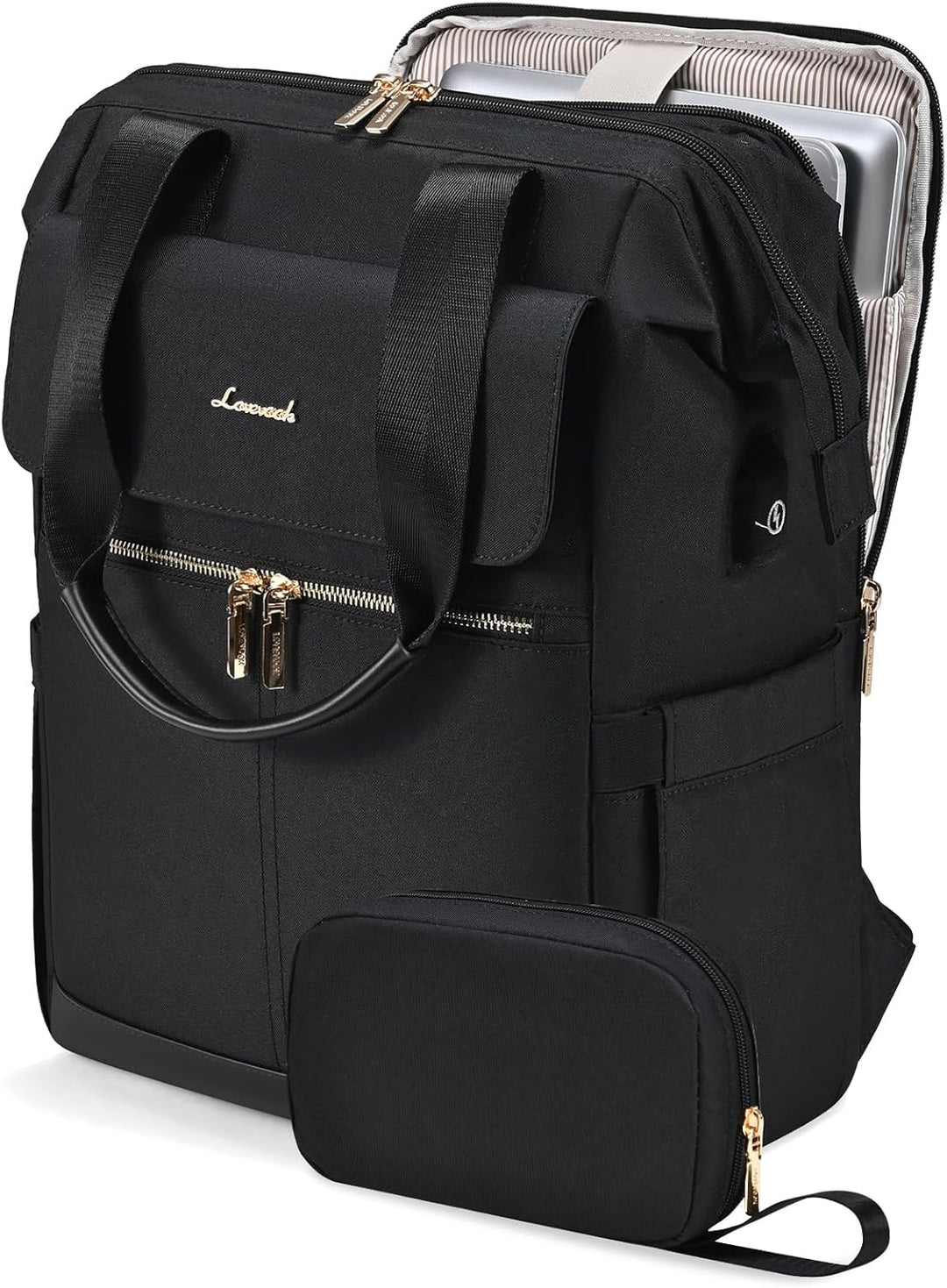 LOVEVOOK Mochila para computadora portátil para mujer, bolsa de tra...
