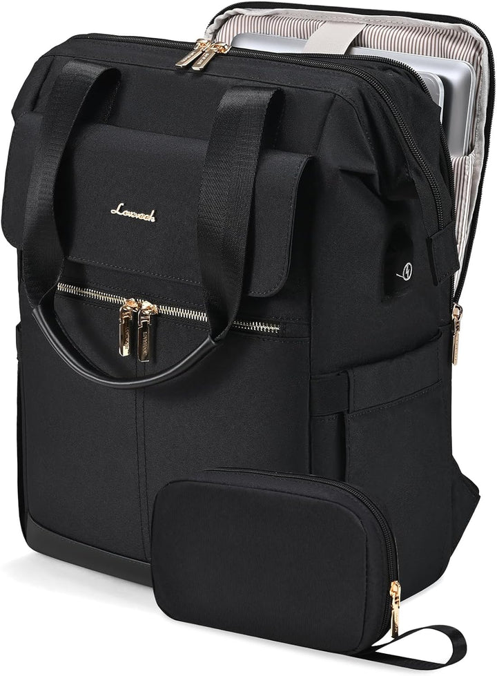 LOVEVOOK Mochila para computadora portátil para mujer, bolsa de tra...