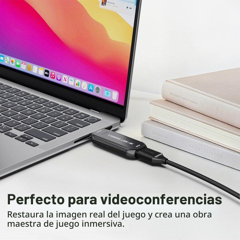Cam Link 4K - Tarjeta de captura externa para videocámara DSLR ActionCam como cámara web, HDMI a USB 3.0, reunión/transmisión/grabación en 4K60/1080p120, fácil conexión para OBS/Zoom