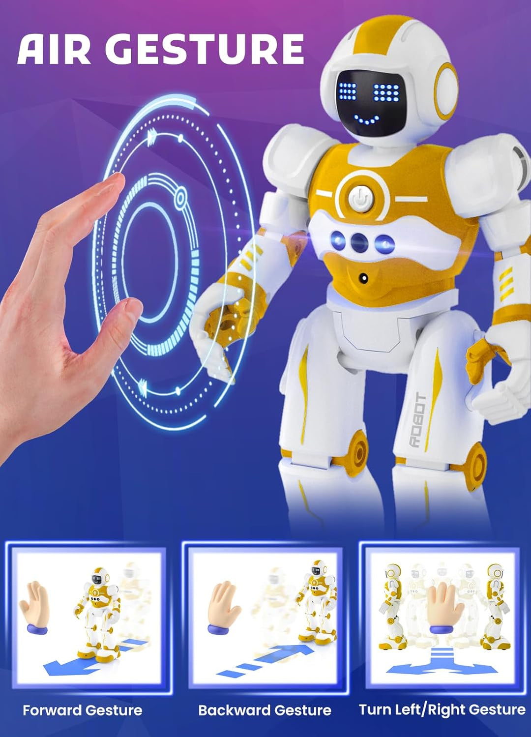 EduCuties Juguetes robot para niños, control remoto programable, ju...