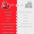 Coche chocón para niños, 3.1 km/h máx, coche eléctrico de 12 V para niños pequeños, coche de choque con giro de 360° y música, 5 modos de iluminación, calcomanías DIY, coche de montar con