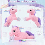Almohada de peluche gigante de unicornio de 61 cm, almohada de peluche para abrazar unicorno para niñas, regalo para Navidad, cumpleaños o San Valentín