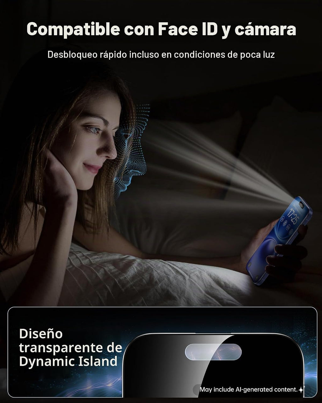 UNBREAKcable Protector de Pantalla de Privacidad para iPhone 16, Paquete de 2