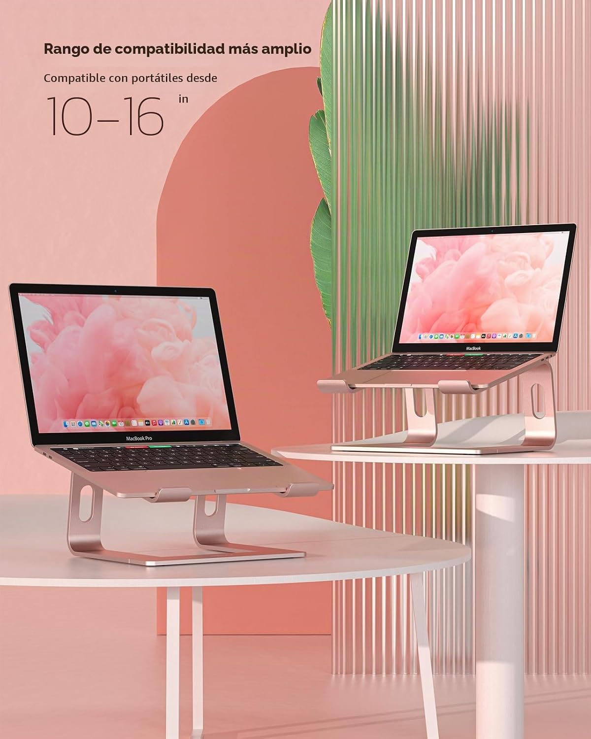 Nulaxy - Soporte para laptop, soporte de aluminio ergonómico para c...