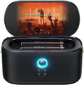 Ikarao - Máquina inteligente de karaoke, pantalla integrada de 10.1 pulgadas con letra para adultos y niños, 2 micrófonos inalámbricos de carga automática, altavoz Bluetooth portátil con sistema PA