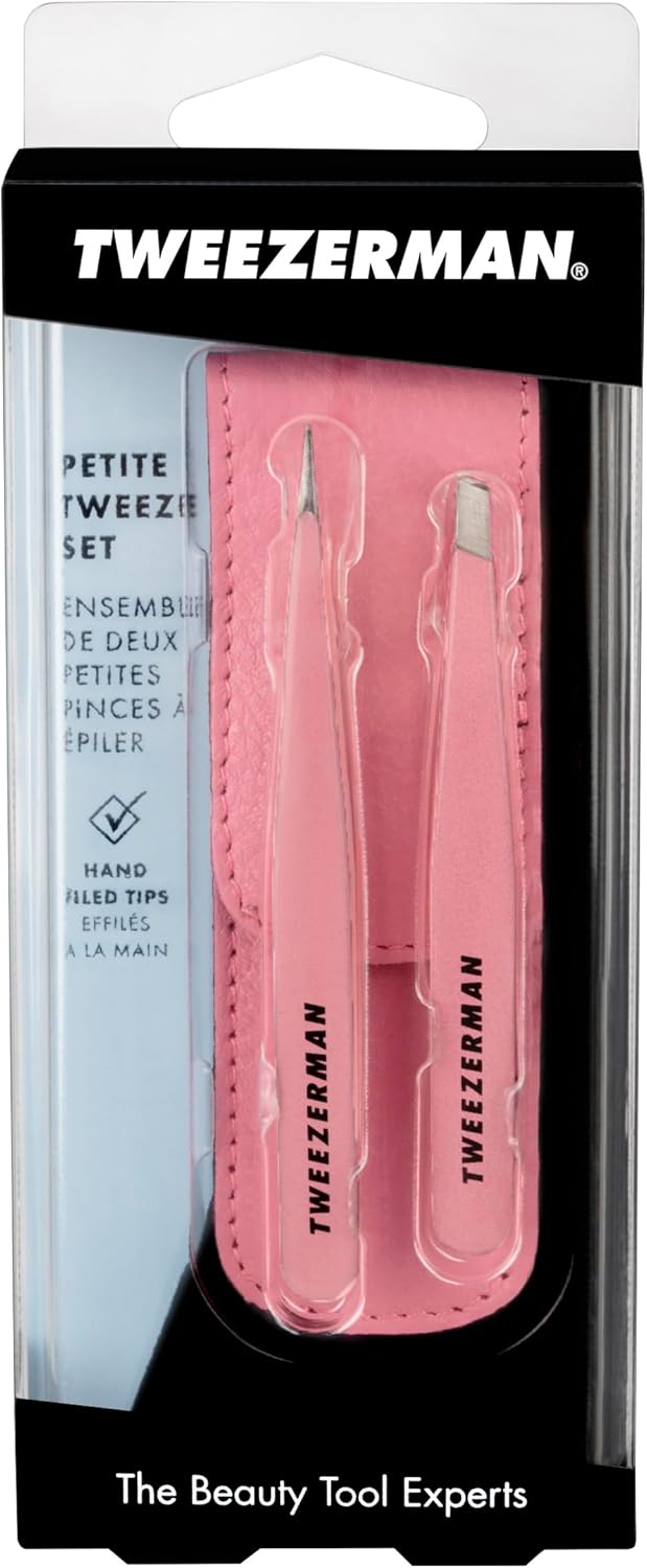 Tweezerman Exclusivo juego de pinzas pequeñas Tea Rose