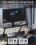 TreasLin VSDinside Stream Controller Deck Stream Dock con 12 Teclas Macro Personalizables para Activar Acciones en OBS Twitch YouTube para Creadores de Contenido de Streaming de Juegos Compatible con