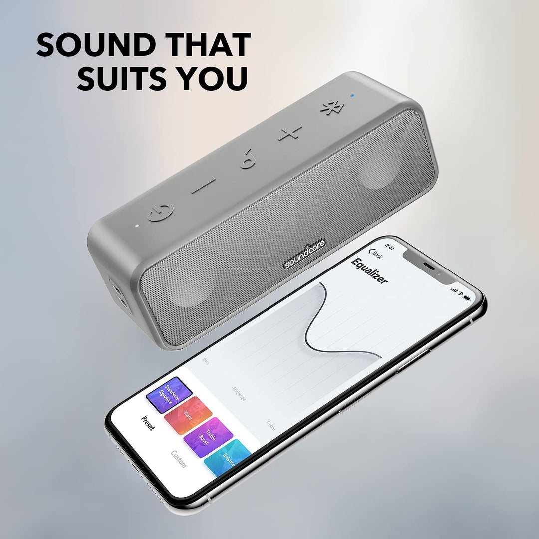 Soundcore 3 by Anker, Altavoz Bluetooth con sonido estéreo, control...