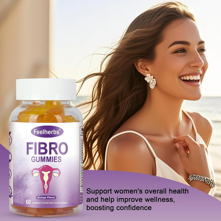 Feelherbs Gomitas Fibro para mujer, paquete de 2, gomitas multivita...