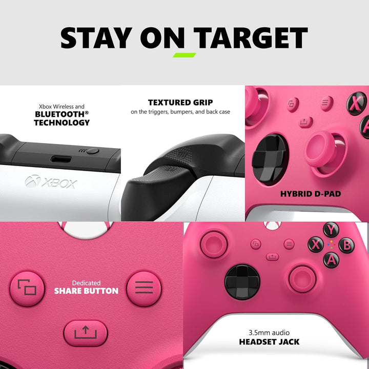 Xbox Wireless Gaming Controller (2025) \u2013 Deep Pink \u2013 Play...