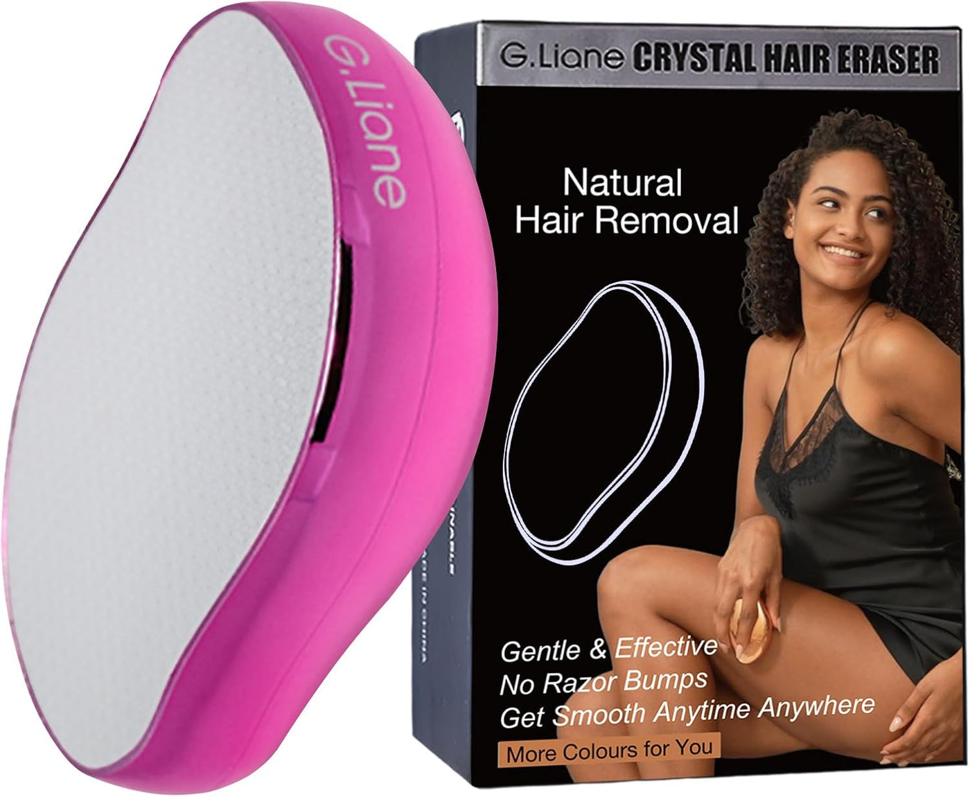 G.Liane Depilación de cristal, removedor de pelo de cristal sin dol...
