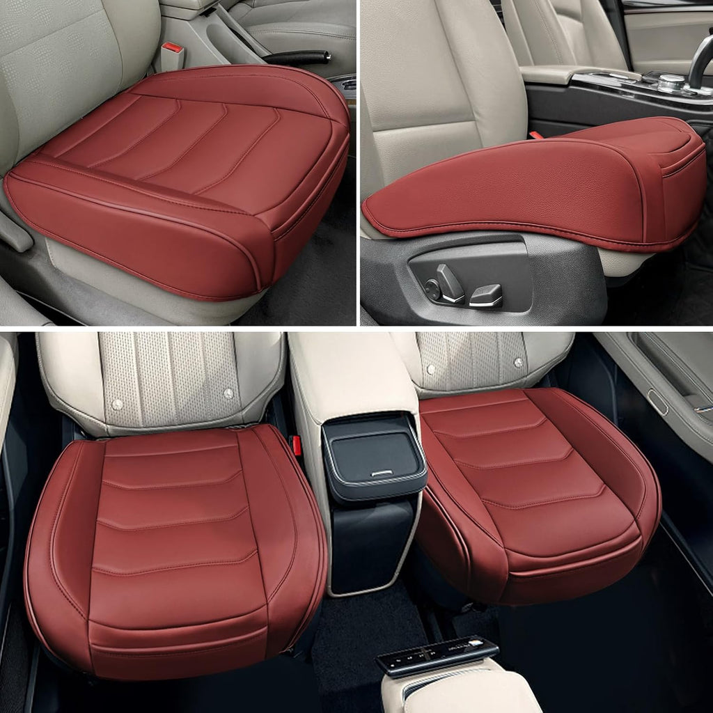 Funda de asiento de coche para piel sintética de lujo y comodidad