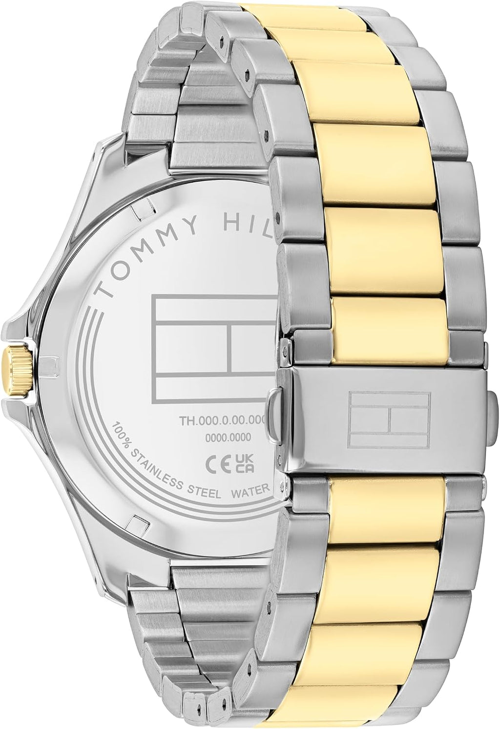 Tommy Hilfiger - Reloj de cuarzo para hombre de 3H, pulsera de acero inoxidable, resistente al agua 3 ATM, pieza moderna y elegante, regalo para él, 42mm