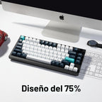 Keychron Q1 Max RGB QMK/VIA Teclado mecánico personalizado, intercambiable en caliente, con botón programable de metal completo con interruptor Gateron Jupiter marrón, teclado de juegos de 2.4 GHz
