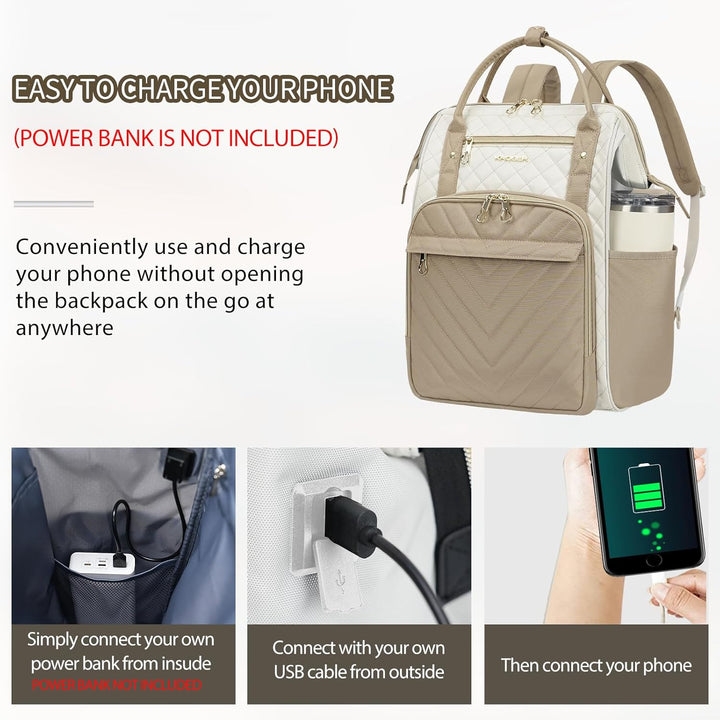 KROSER Mochila para laptop de 17 pulgadas, elegante mochila repelen...