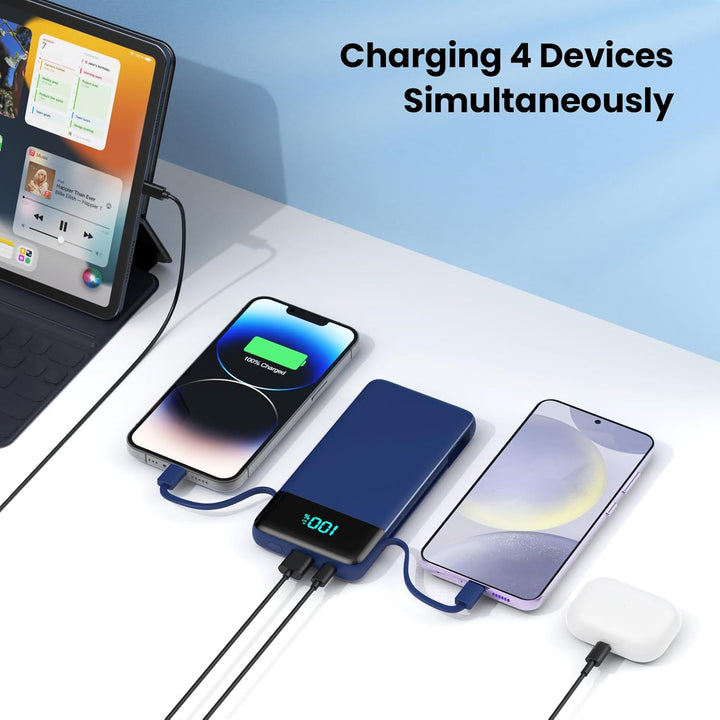 AONIMI Cargador portátil para iPhone 13800mAh USB C Power Bank con...
