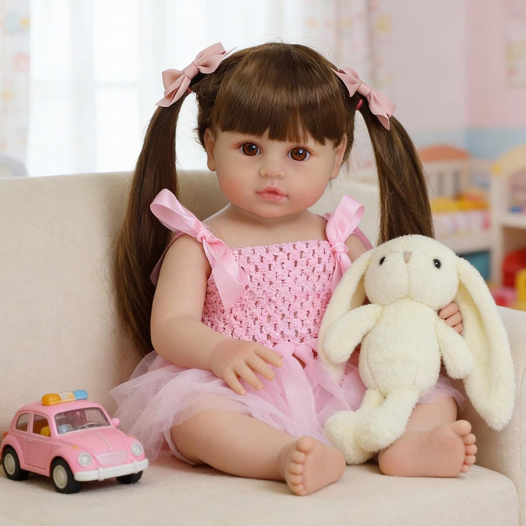 SCOM Muñecas Reborn realistas Niña - Muñeca bebé realista de 20 pul...