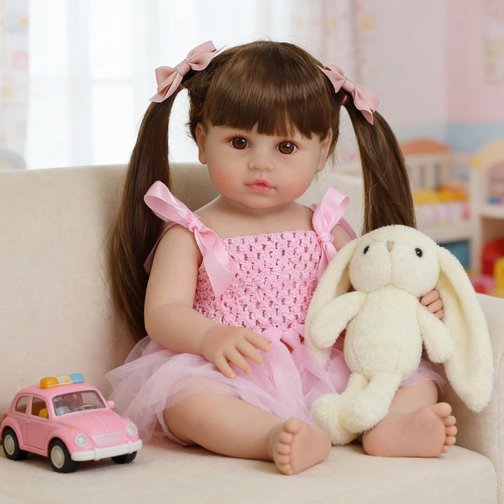 SCOM Muñecas Reborn realistas Niña - Muñeca bebé realista de 20 pul...