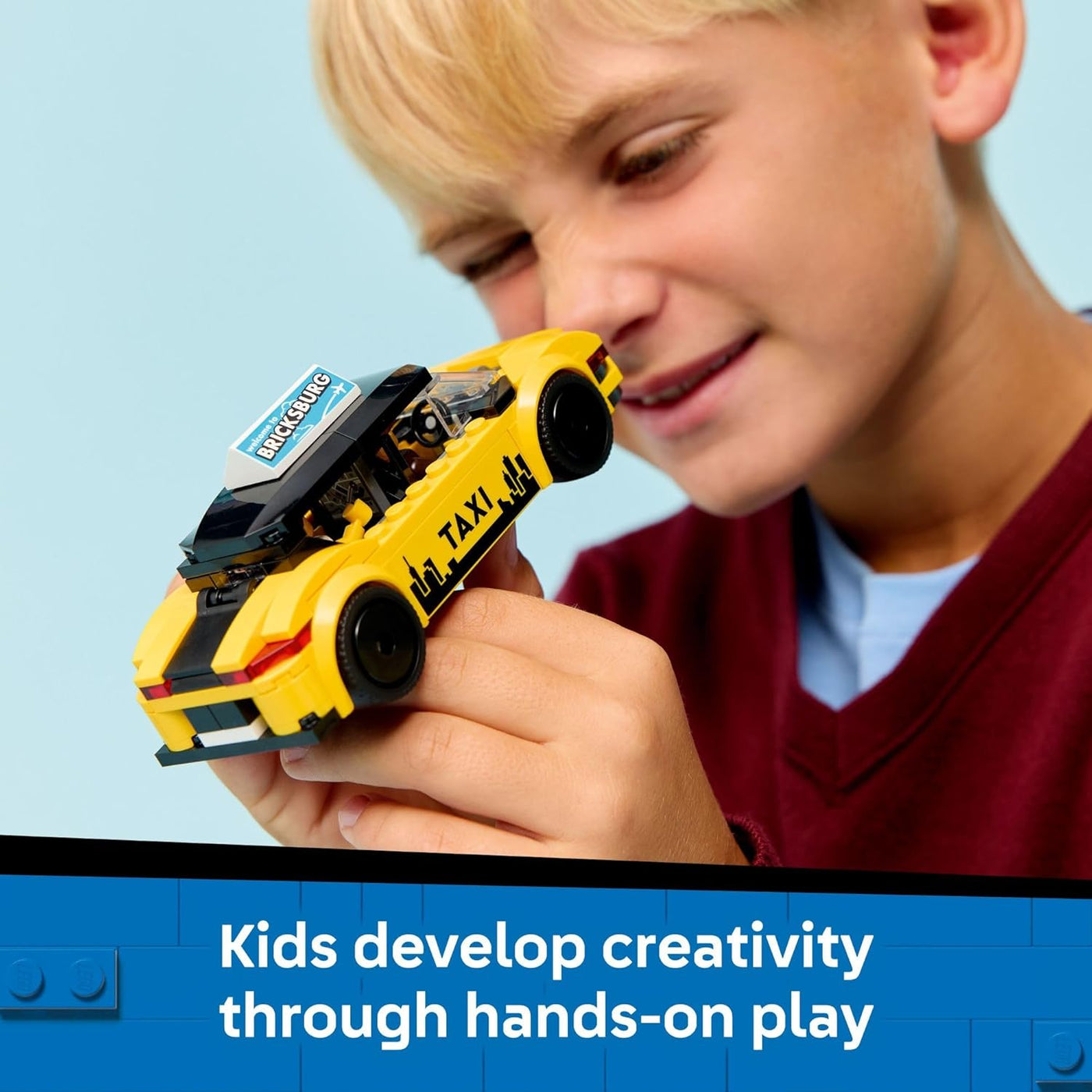LEGO City Yellow Taxi Car Building Toy para niños juego de