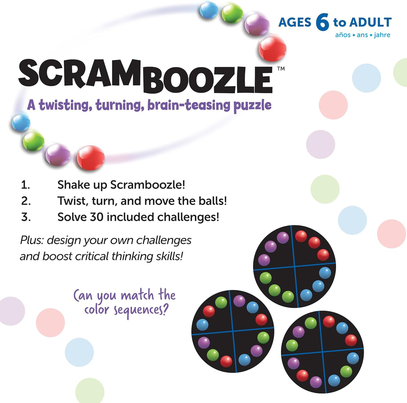 Learning Resources Scramboozle - Pelota de rompecabezas 3D