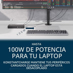 Kensington Estación de acoplamiento SD4790P USB-C Quad 4K, carga de 100 W, 3 x DisplayPort, 3 x HDMI, para Windows/macOS/ChromeOS (K33610NA)