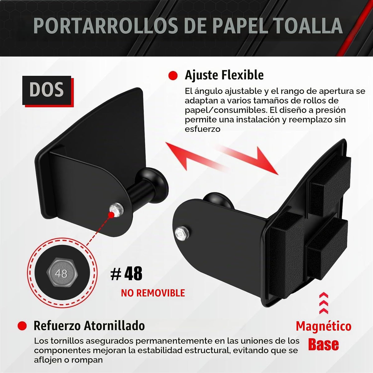 C&T - Juego de estante magnético para caja de herramientas de 4 piezas, bandeja y soporte, juego de bandeja magnética para caja de herramientas, caja de herramientas para almacenamiento en estante