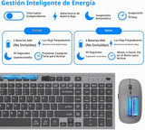 GALENMORO - Teclado y mouse inalámbricos, silencioso y silencioso c...