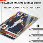 Carpeta de 9 bolsillos para tarjetas coleccionables, álbum con
