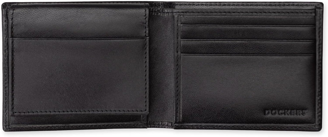 Dockers Mens piel Capacidad extra Slimfold Bifold Wallet