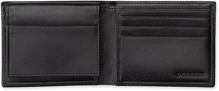 Dockers Mens piel Capacidad extra Slimfold Bifold Wallet