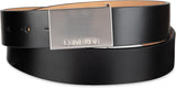 Calvin Klein Cinturón con hebilla de placa moderna y detalle de log...