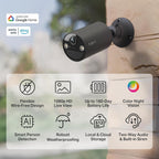 Tapo de TP-Link Cámara de seguridad inalámbrica para exteriores, 1080P, Negro, BatteryCam