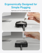 Anker Regleta con protector contra sobretensiones de 300J, extensor de
