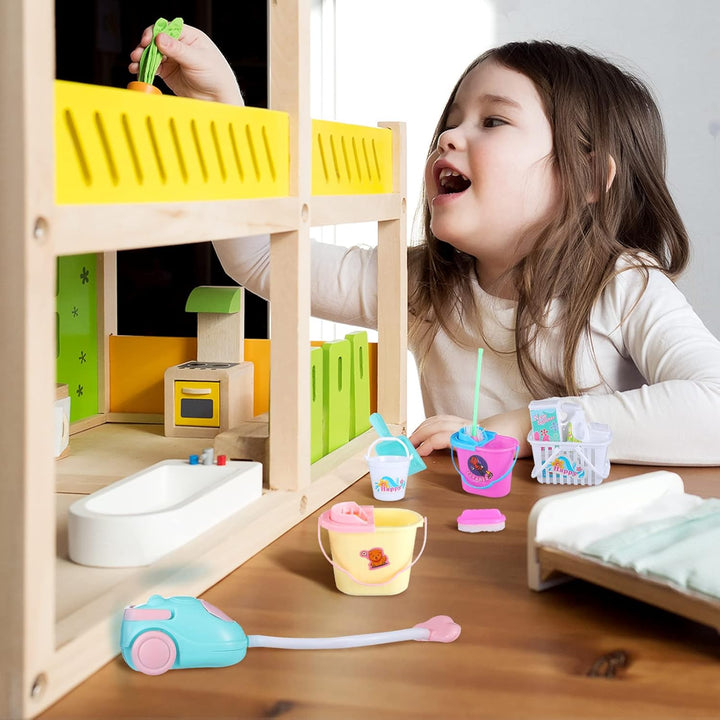 22 Piezas de Mini Suministros de Limpieza para Casa de