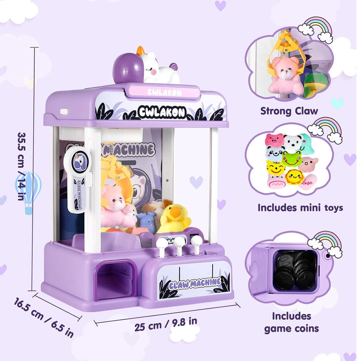 CWLAKON Máquina de garras para niños, mini máquina expendedora de j...